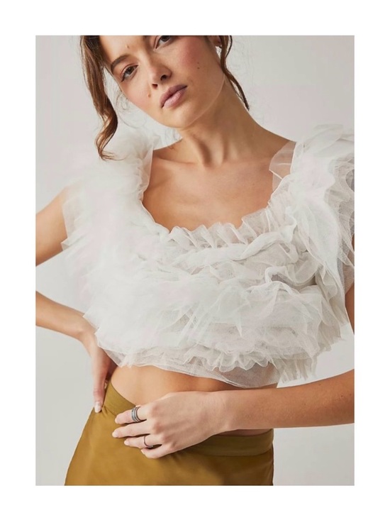 Free People Tops - FREE PEOPLE INTIMATELY WHITE BIRTHDAY CAKE CAMI Tu Tu Balletcore TOP SZ Small